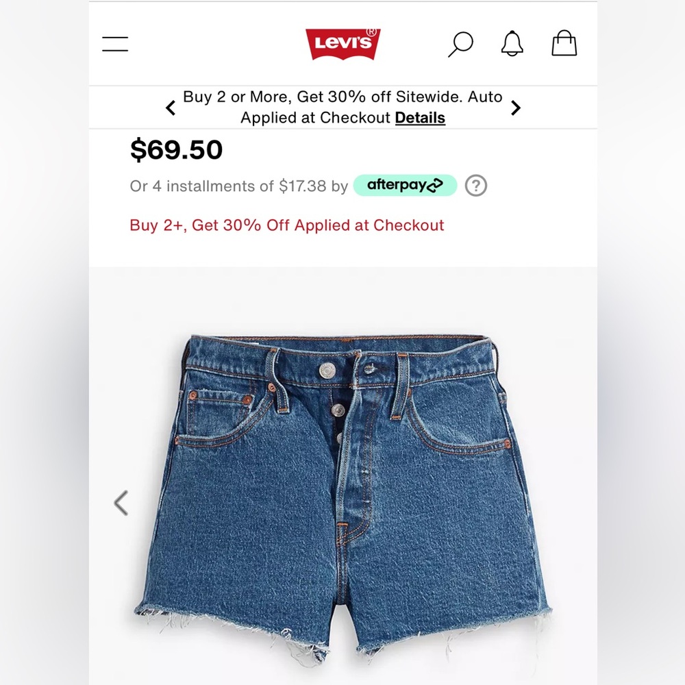 Levi 501 shorts!